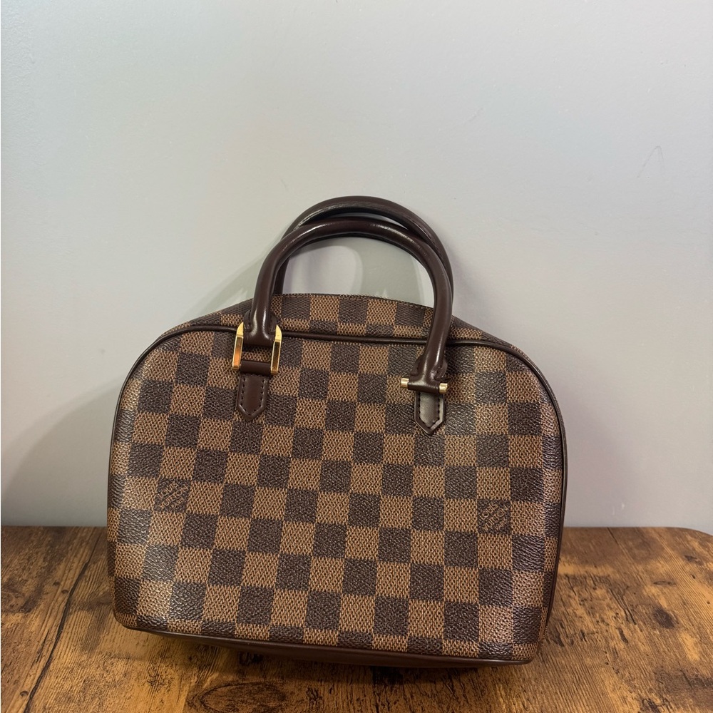 Louis Vuitton Brown Checkered Satchel